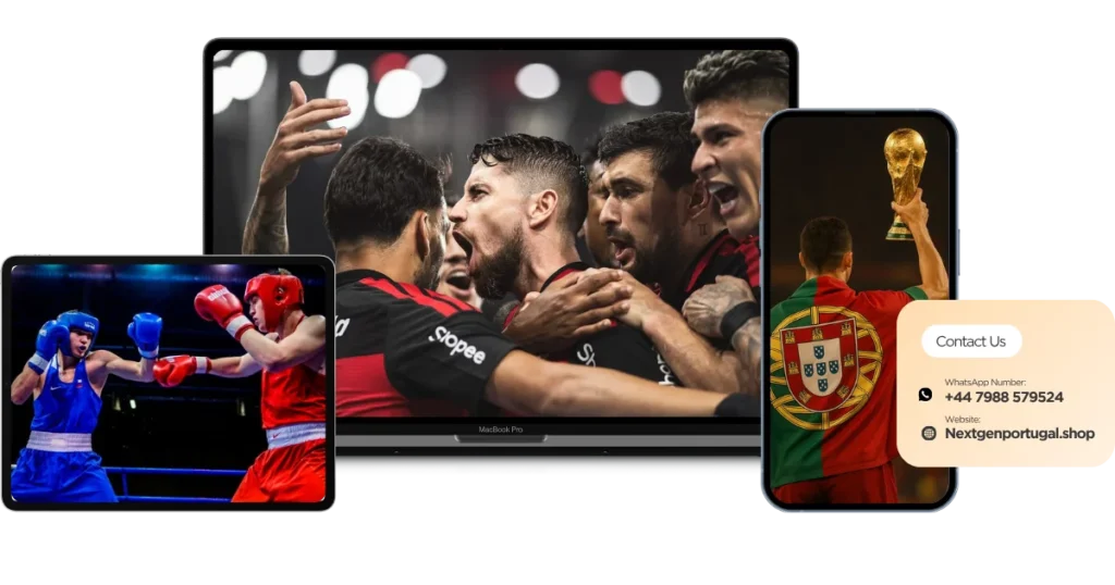 Nextgenportugal IPTV Portugal streaming on a modern television